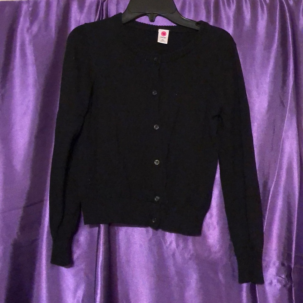Black Sweater Cardigan Girls